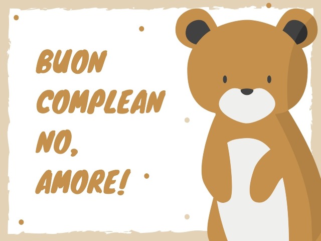 buon compleanno, amore!