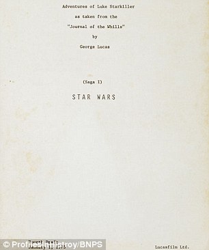 Copertina originale di Star Wars.