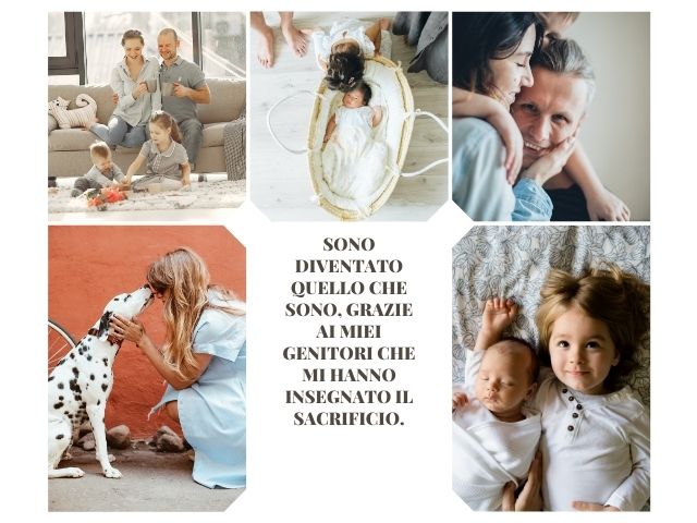 Sono diventato quello che sono, grazie ai miei genitori che mi hanno insegnato il sacrificio.