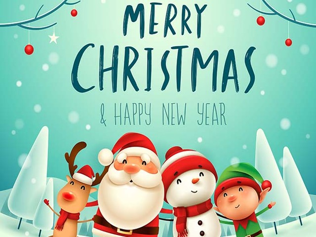 Merry Christmas and happy new year. (Buon Natale e felice anno nuovo).