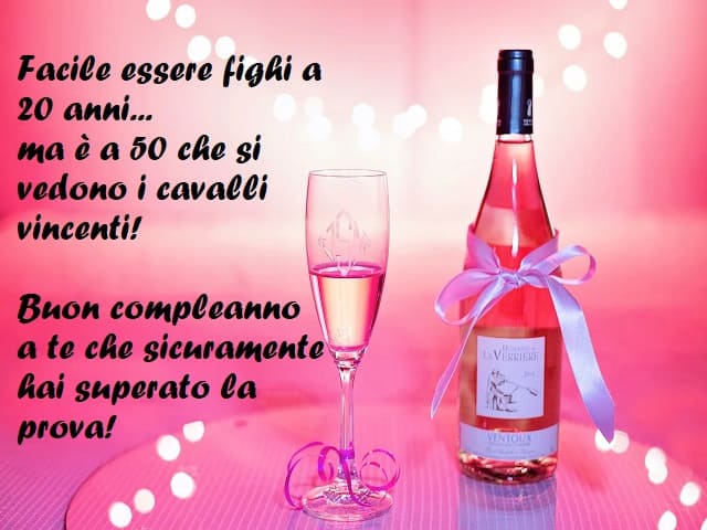 Facile essere fighi a 20 anni... ma è a 50 che si vedono i cavalli vincenti! Buon compleanno a te che sicuramente hai superato la prova!