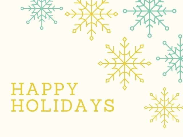 Happy Holidays (Felici vacanze).