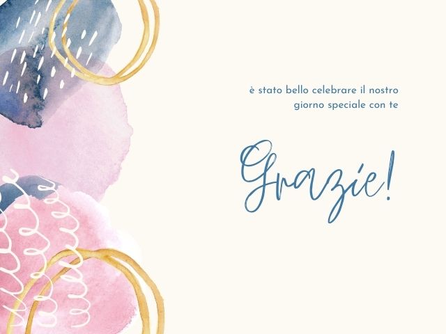 E' stato bello celebrare il nostro giorno speciale con te. Grazie.
