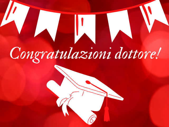Congratulazioni dottore!