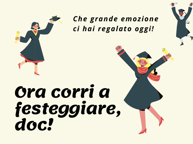 Che grande emozione ci hai regalato oggi! Ora corri a festeggiare, doc!