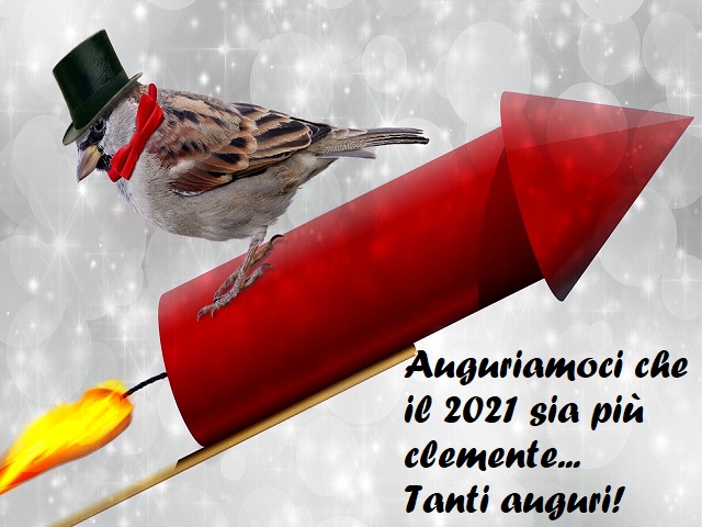 Auguriamoci che il 2021 sia più clemente… Tanti auguri!