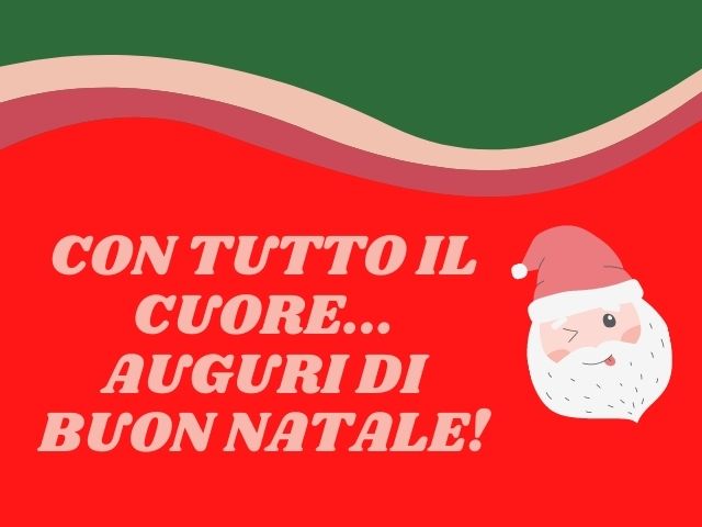Con tutto il cuore... Auguri di buon Natale!