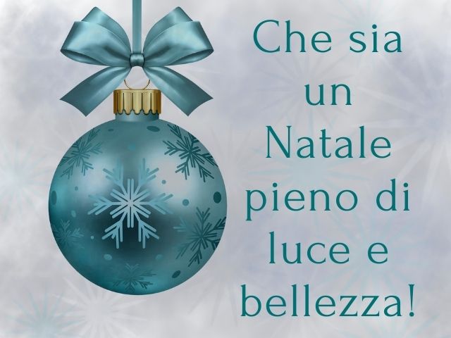 Che sia un Natale pieno di luce e bellezza!