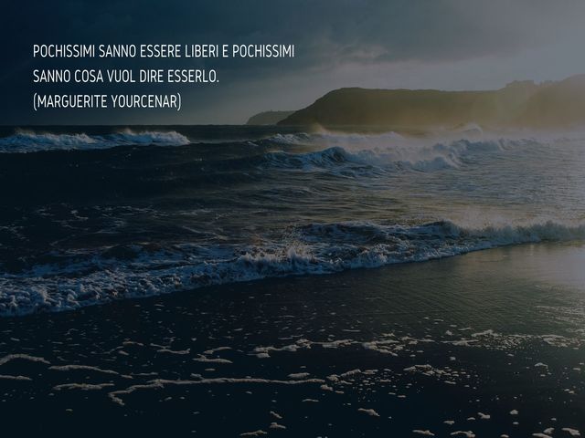 Pochissimi sanno essere liberi e pochissimi sanno cosa vuol dire esserlo.(Marguerite Yourcenar)