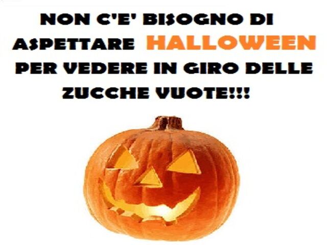 Non c'è bisogno di aspettare Halloween per vedere in giro delle zucche vuote.