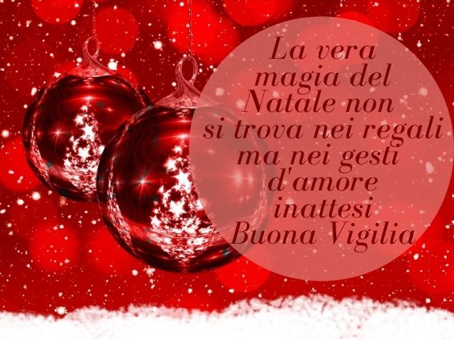 La vera magia del Natale non si trova nei regali ma nei gesti d'amore inattesi.Buona Vigilia.