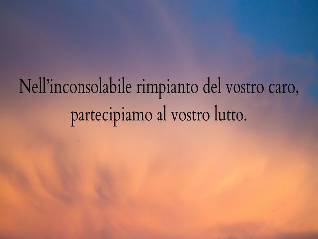 Nell’inconsolabile rimpianto del vostro caro, partecipiamo al vostro lutto.