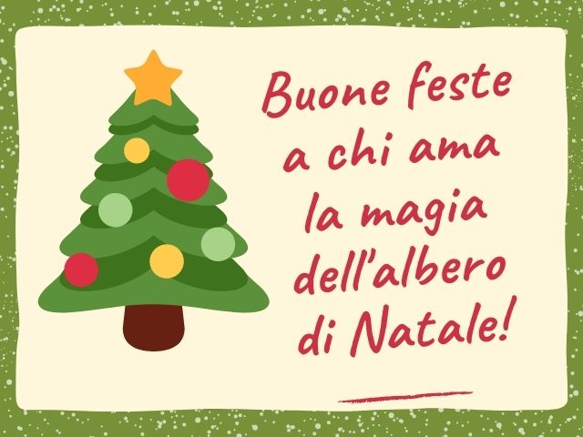 Buone Feste a chi ama la magia dell'albero di Natale!
