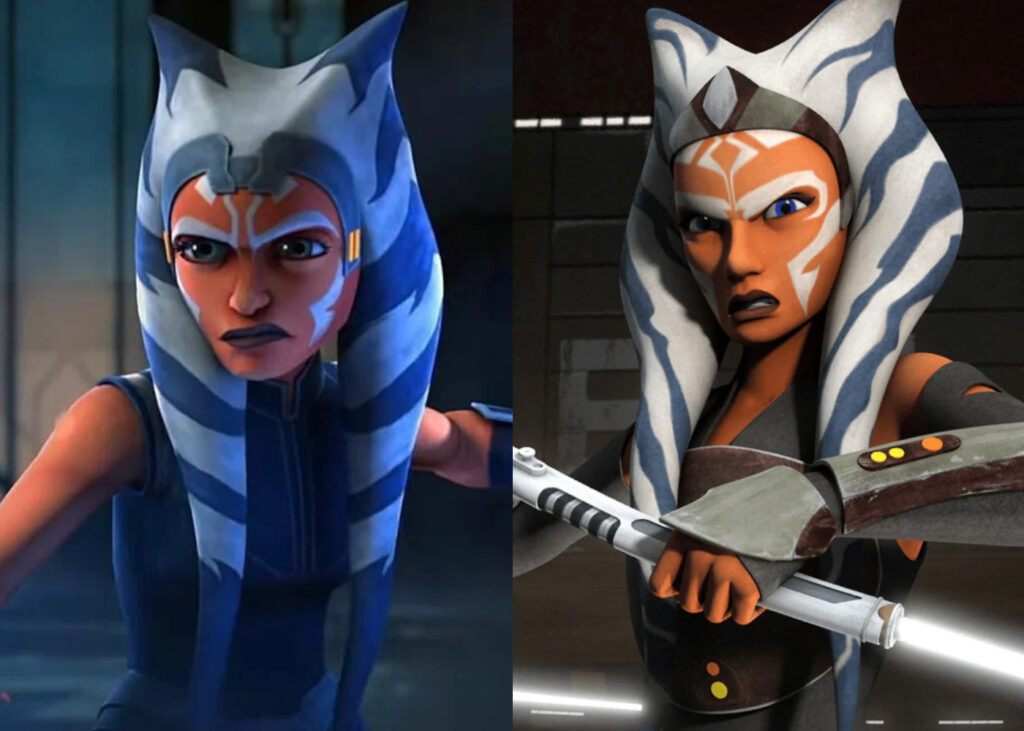 Ahsoka in The Clone Wars e in Rebels