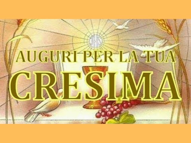 Auguri per la tua Cresima