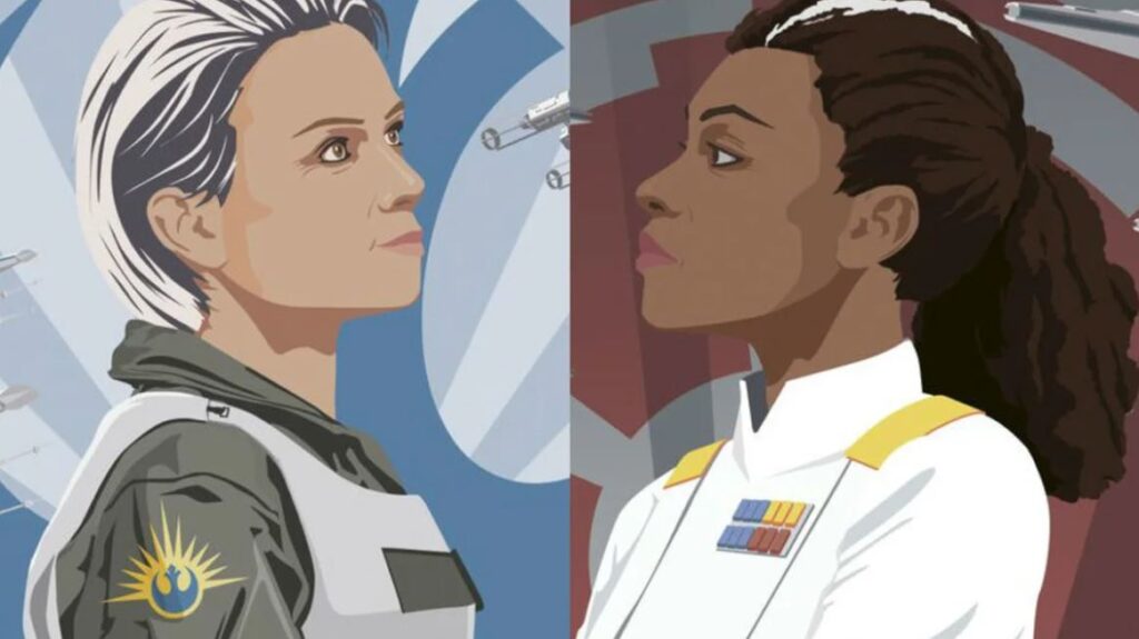 Una rappresentazione di Norra Wexley e Rae Sloane