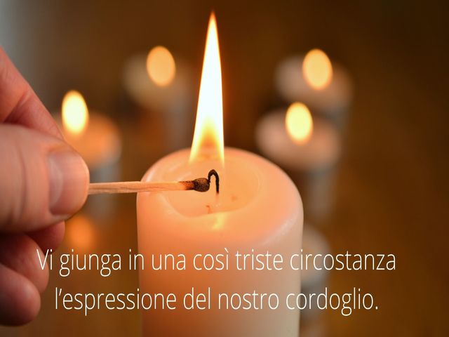 Vi giunga in una così triste circostanza l’espressione del nostro cordoglio.