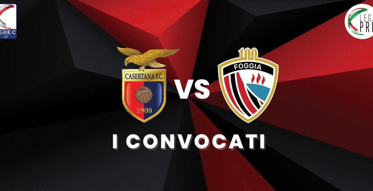 Casertana-Foggia, i convocati da Mister Marchionni - Crediti immagine in evidenza: sito ufficiale Calcio Foggia 1920
