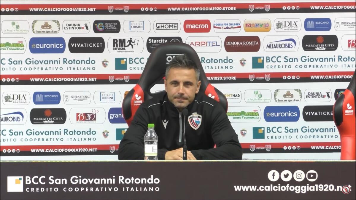 Foggia, le parole di Marchionni in vista della V. Francavilla - Immagine in evidenza: Marco Marchionni - crediti foto: canale Youtube Calcio Foggia 1920