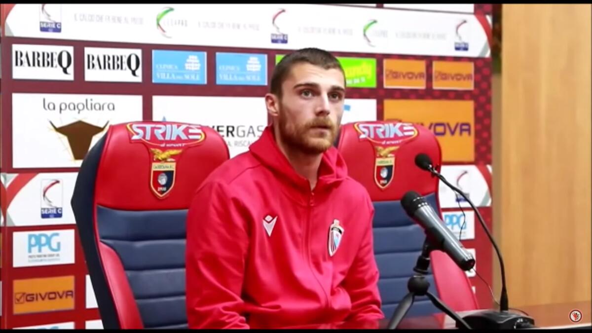 Foggia, Rocca: "Vittoria meritata, abbiamo personalità" - Immagine in evidenza: Michele Rocca - crediti foto: canale Youtube Calcio Foggia 1920