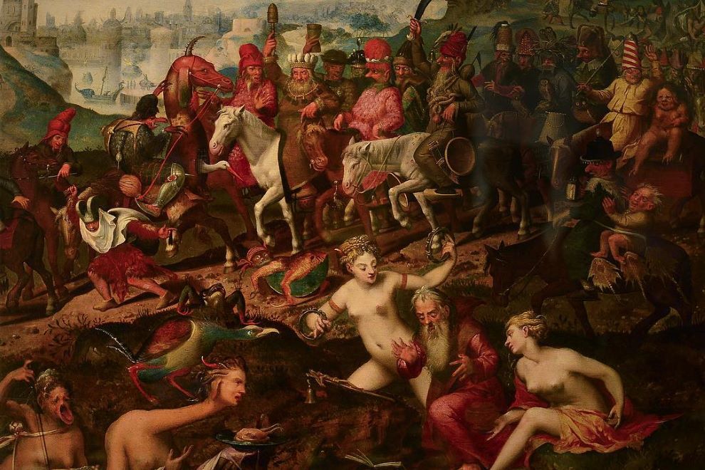 "Le tentazioni di Sant’Antonio" di Pieter Brueghel il Giovane presso la Galleria Nazionale di Palazzo Spinola.