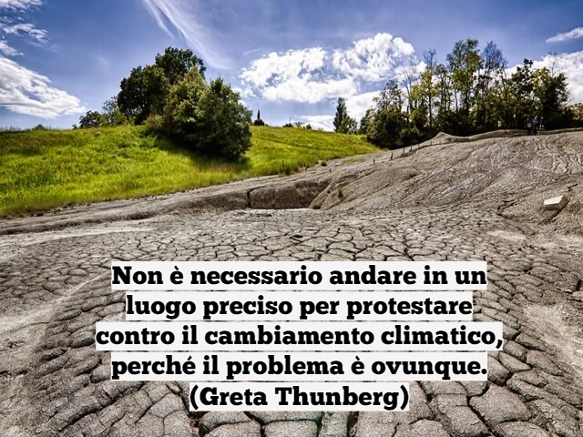 Non è necessario andare in un luogo preciso per protestare contro il cambiamento climatico, perché il problema è ovunque.(Greta Thunberg)