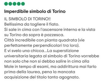 mole antonelliana recensioni