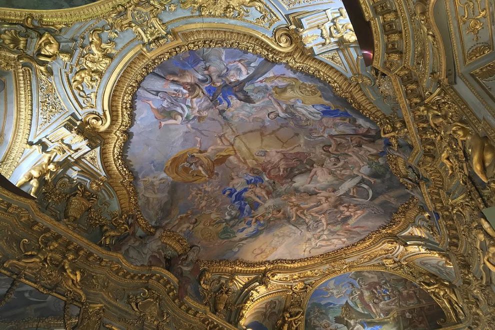 La galleria dorata di palazzo Tobia Pallavicino.