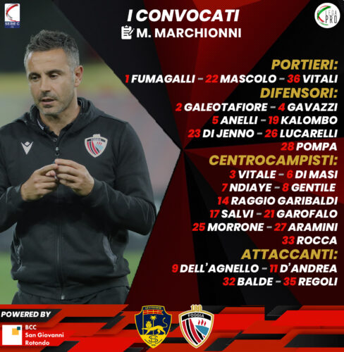 Crediti foto: sito ufficiale Calcio Foggia 1920