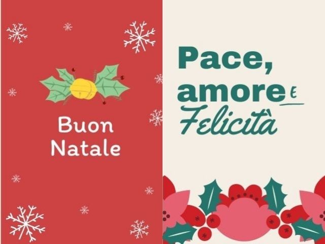Buon Natale, pace, amore e felicità.