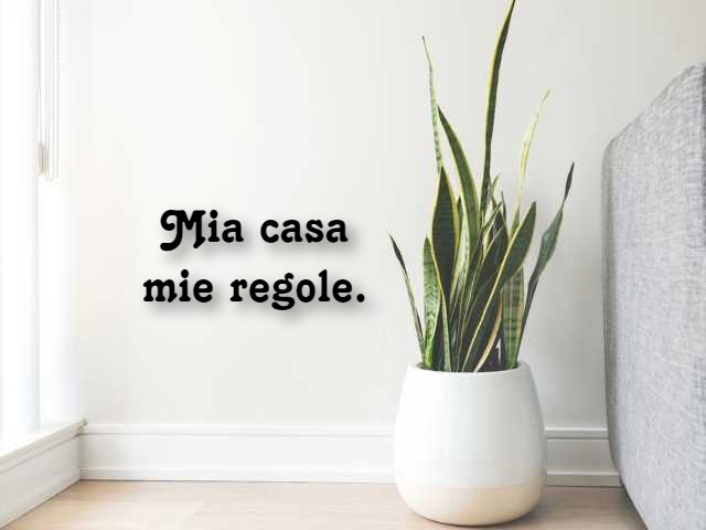 Mia casa, mie regole.