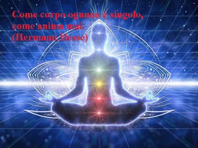 Come corpo ognuno è singolo, come anima mai.(Hermann Hesse)