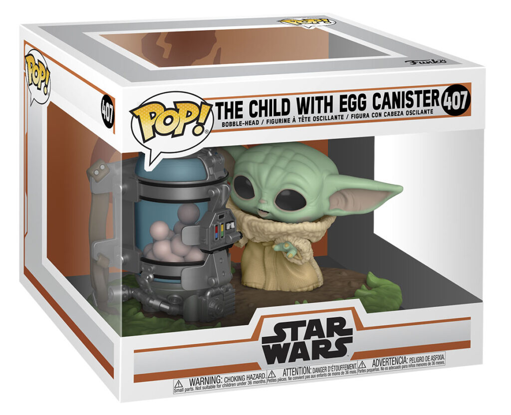Il Funko Pop del Bambino con il contenitore di Uova