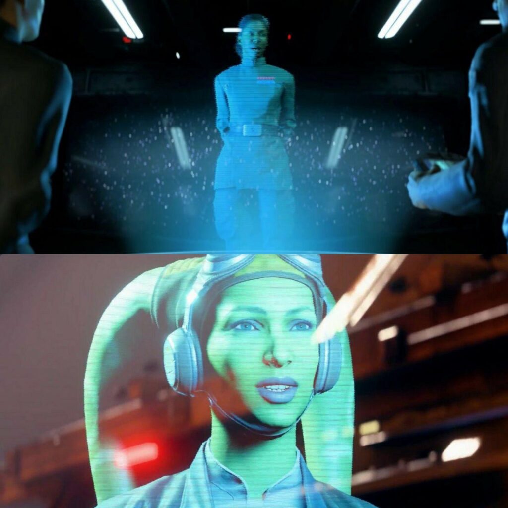 L'Ammiraglio Rae Sloane e il Generale Hera Syndulla in Squadrons