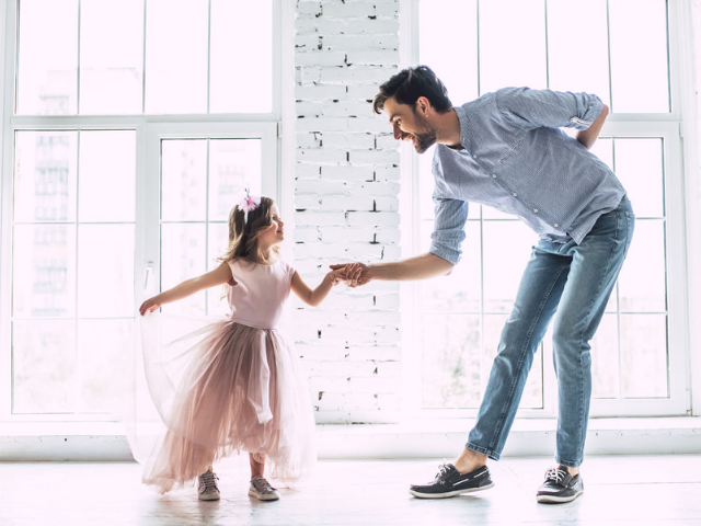 papà e figlia