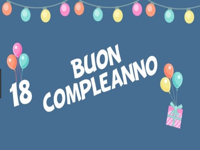 18 buon compleanno