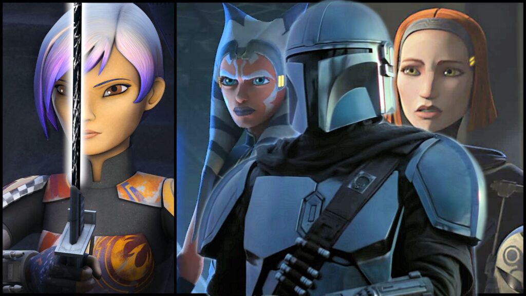 Mando e i personaggi delle serie animate