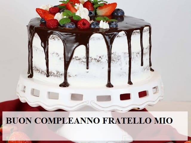 Buon compleanno fratello mio.