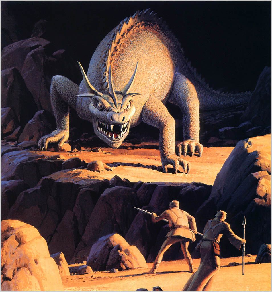 Concept art del drago Krayt