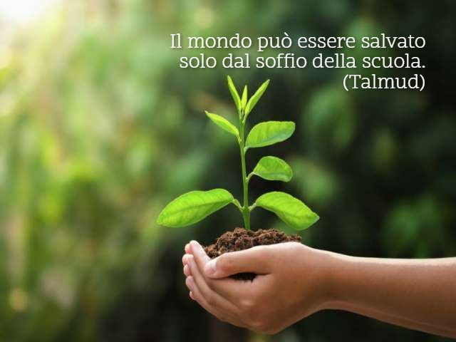 Il mondo può essere salvato solo dal soffio della scuola.(Talmud)