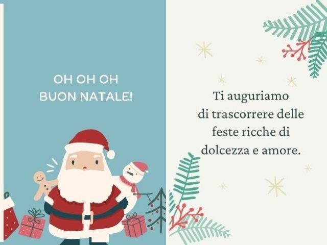 Oh, oh, oh! Buon Natale! Ti auguriamo di trascorrere delle feste ricche di dolcezza e amore.