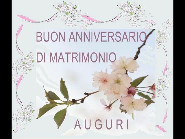 Buon anniversario di matrimonio auguri