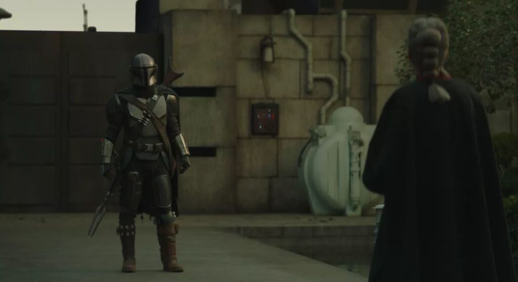 Din Djarin e il Magistrato su Corvus