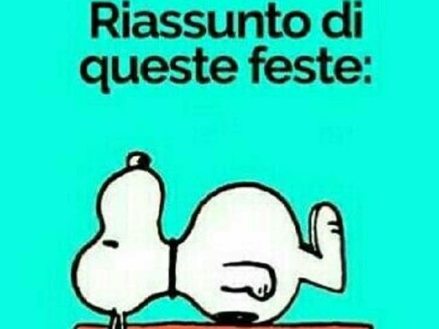 Riassunto di queste feste.