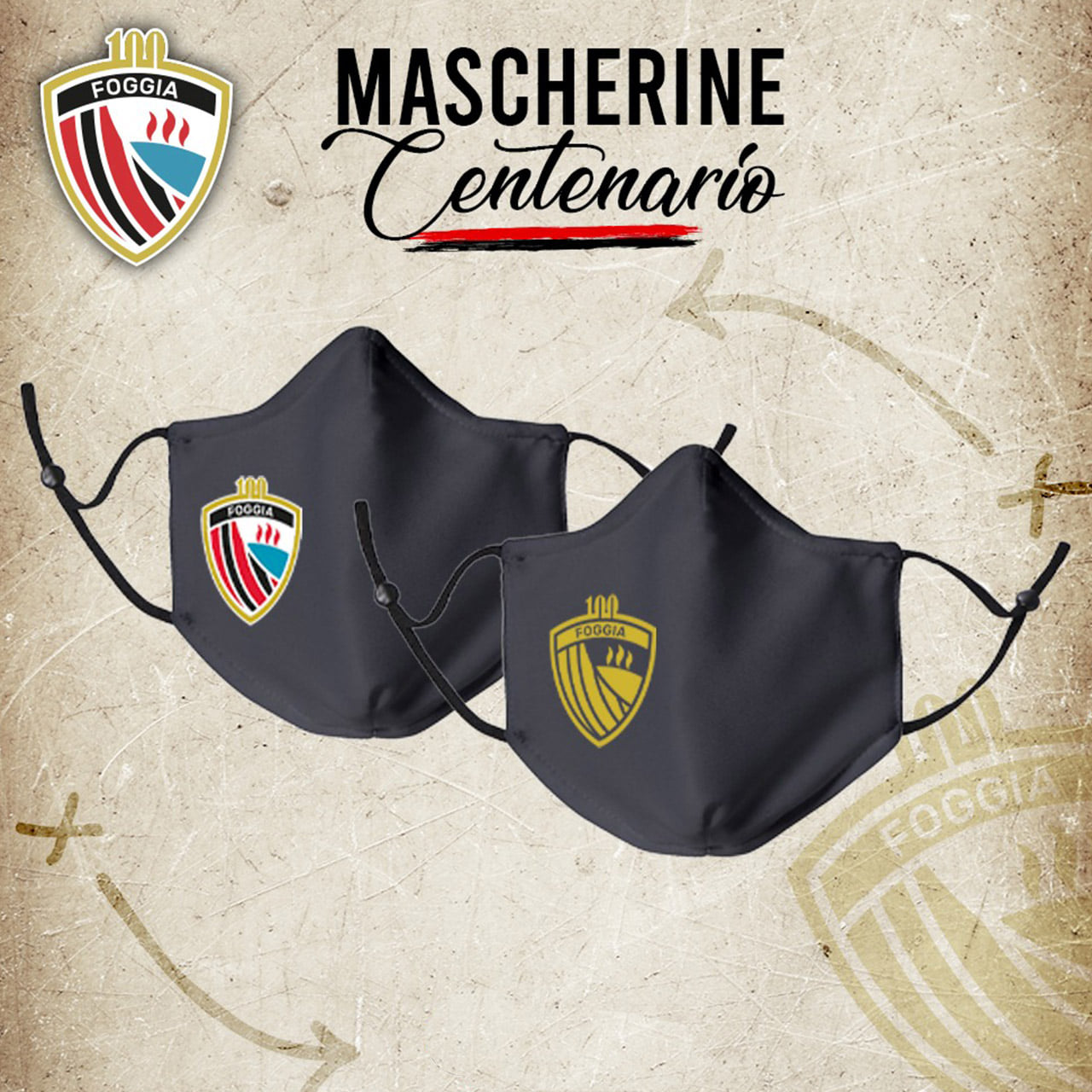 Mascherine del Foggia, crediti: Calcio Foggia 1920