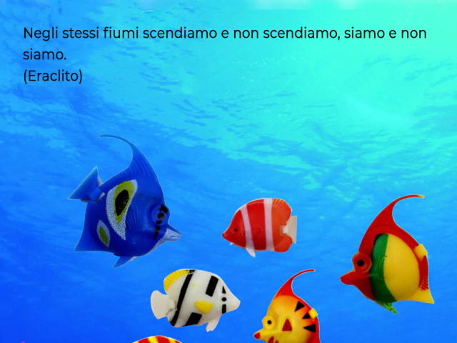 Negli stessi fiumi scendiamo e non scendiamo, siamo e non siamo.(Eraclito)