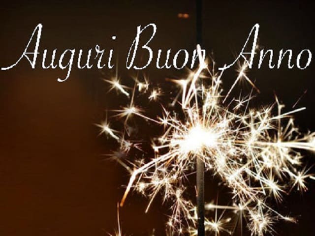 Auguri buon anno.