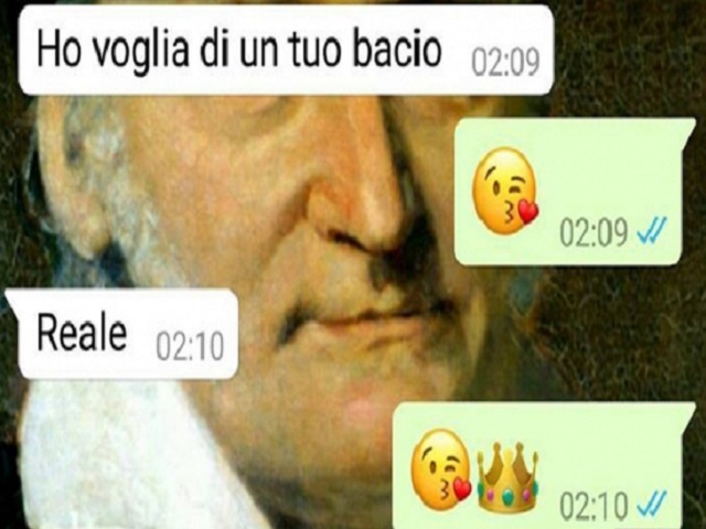 ho voglia di un tuo bacio reale