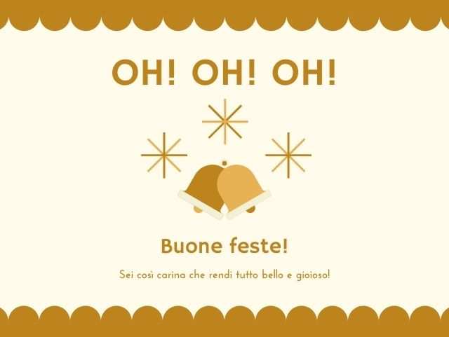 OH! OH! OH! Buone feste! Sei così carina che rendi tutto bello e gioioso!