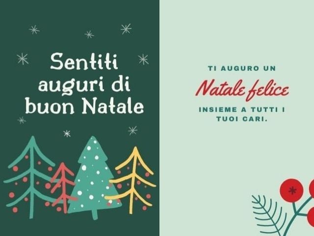 Sentiti auguri di Buon Natale. Ti auguro un Natale felice insieme a tutti i tuoi cari.